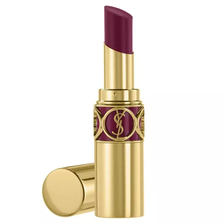 YSL Rouge Volupte Lipstick Forbidden Burgundy No. 12 Glambot Best deals on YSL cosmetics