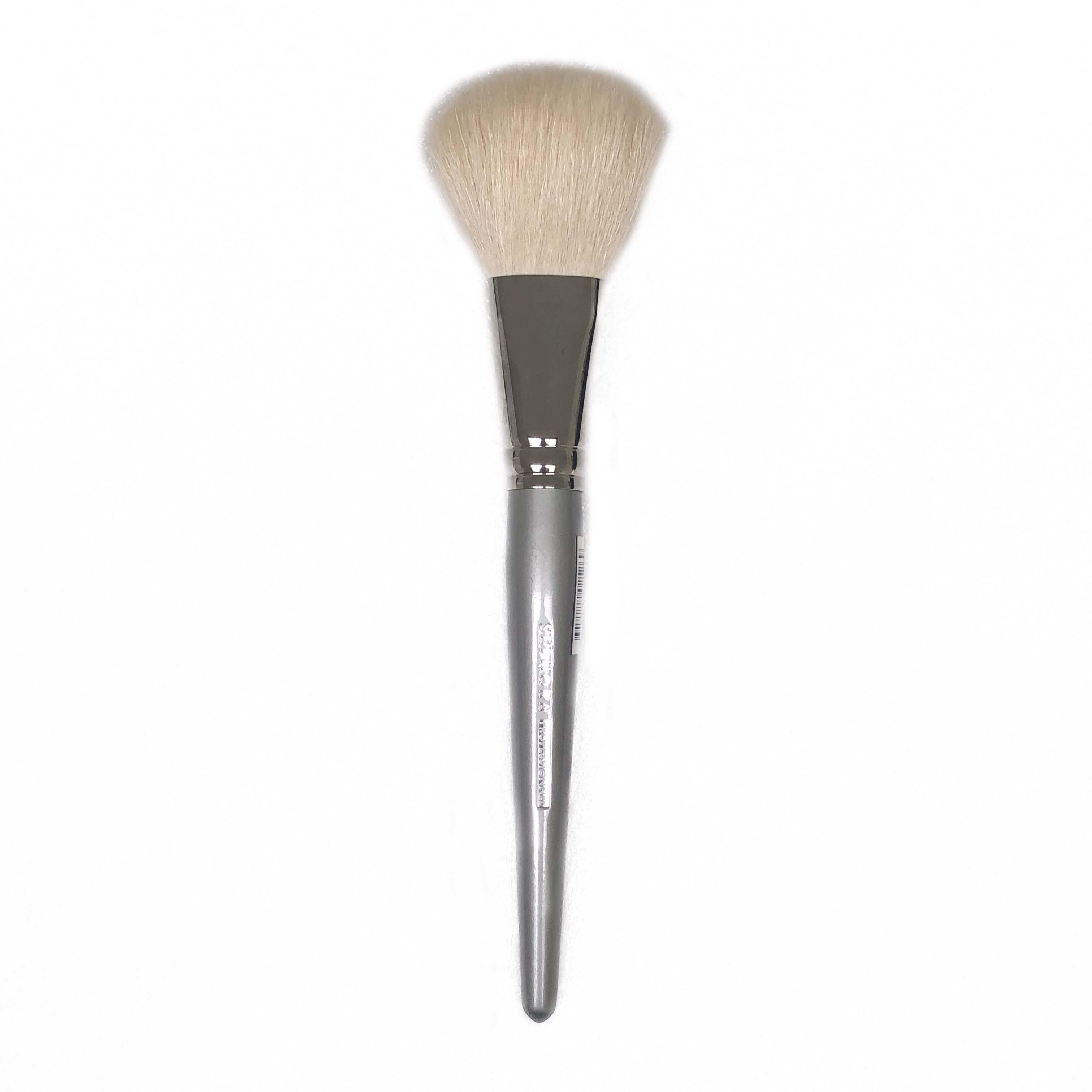 Sephora Large Fluffy Fan Face Brush Silver