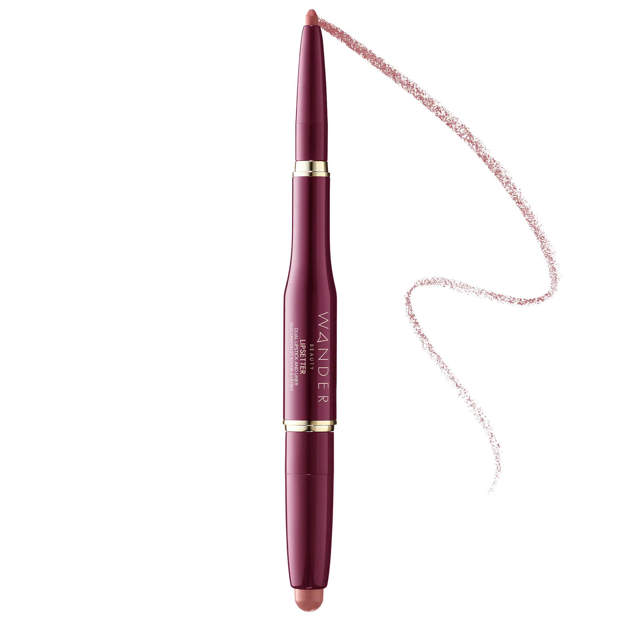 Wander Beauty Lipsetter Dual Lipstick and Liner On The Mauve