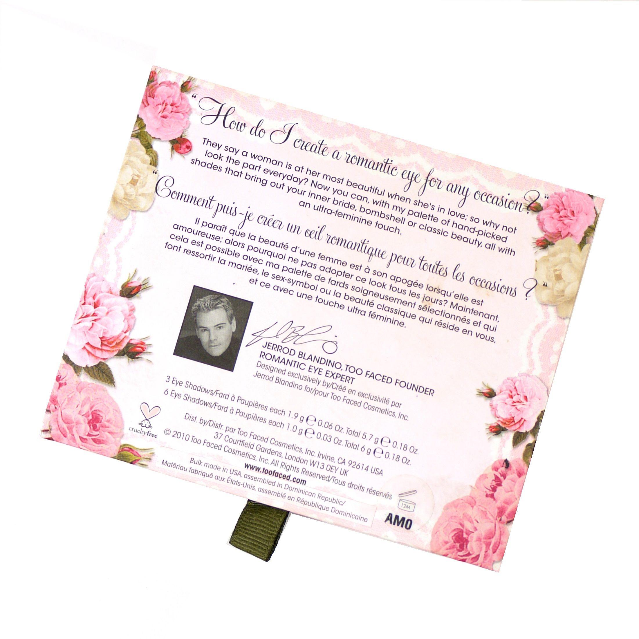 Too Faced Eyeshadow Palette Romantic Eye #1