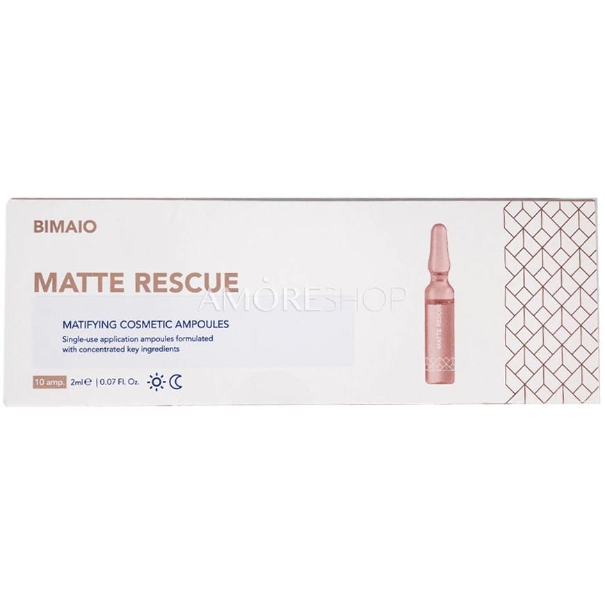 bimaio matifying cosmetics ampoules single mini