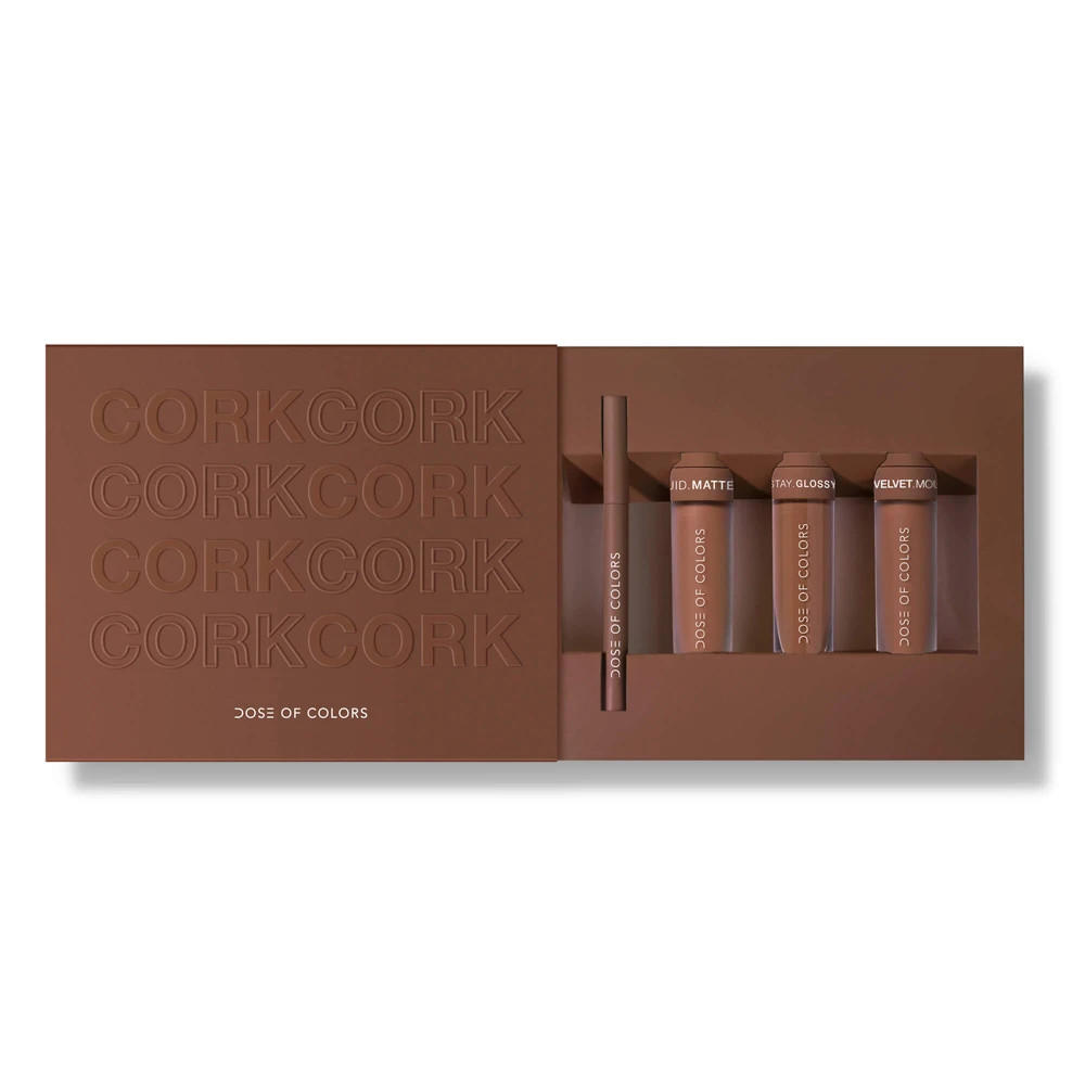 Dose Of Colors Cork Lip Set