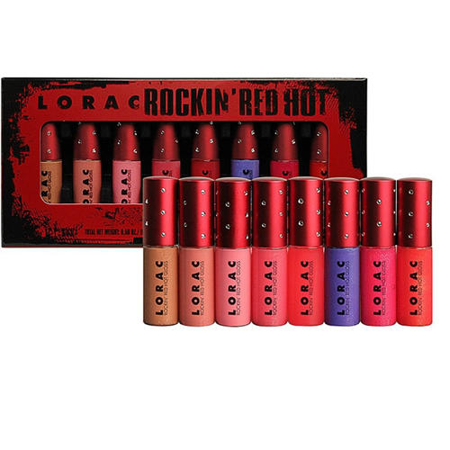 Lorac Rockin' Red Hot Mini Lip Gloss Collection