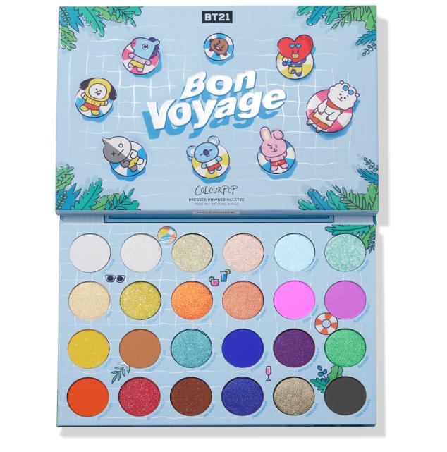 colourpop bon voyage pressed powder palette