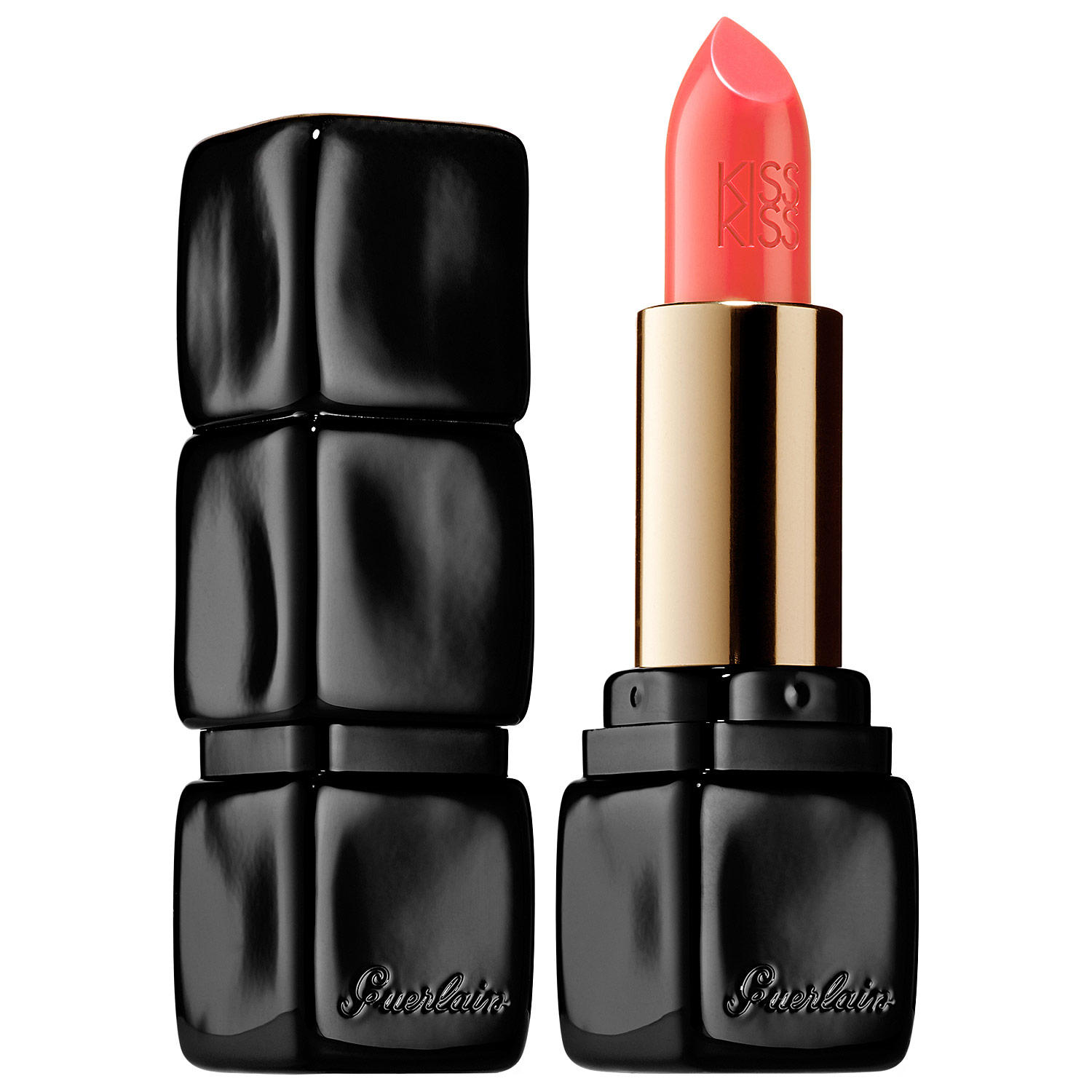 Guerlain KissKiss Lipstick Peach Fizz 341