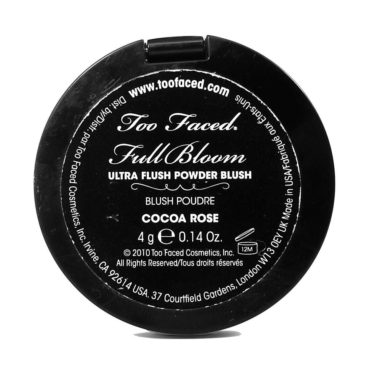 Too Faced Full Bloom Ultra Flush Powder Blush Cocoa Rose #3