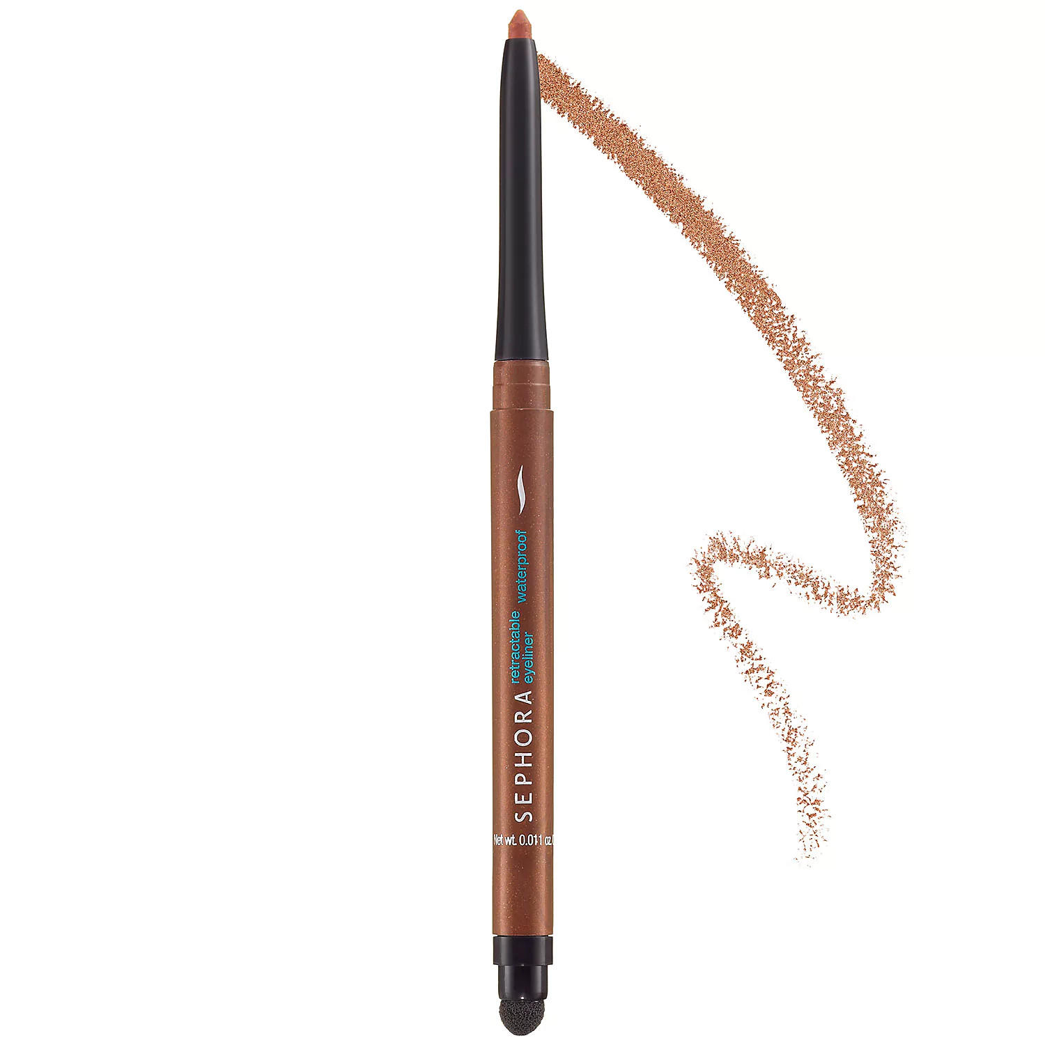 Sephora Retractable Waterproof Eyeliner Glitter Copper 12