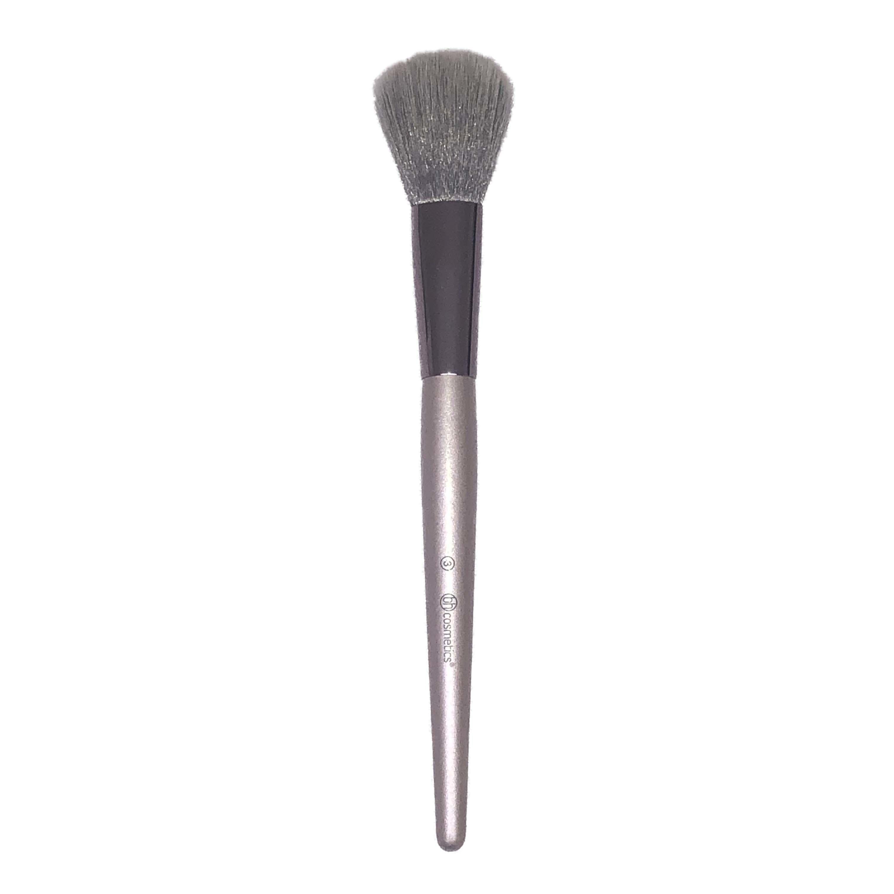 BH Cosmetics Long Rounded Face Brush Pewter 3
