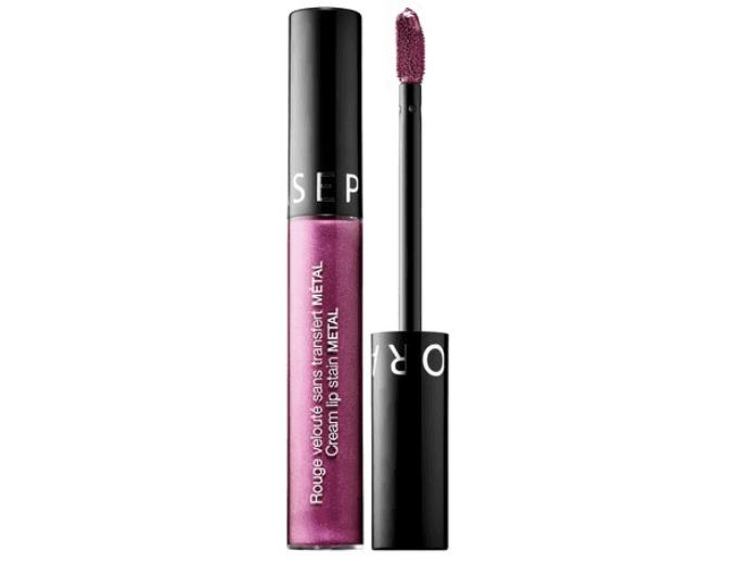 Sephora Cream Lip Stain METAL Cosmic Purple 105