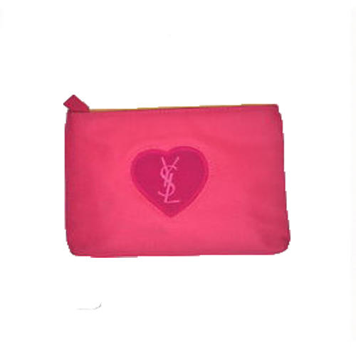Pink YSL Makeup Bag