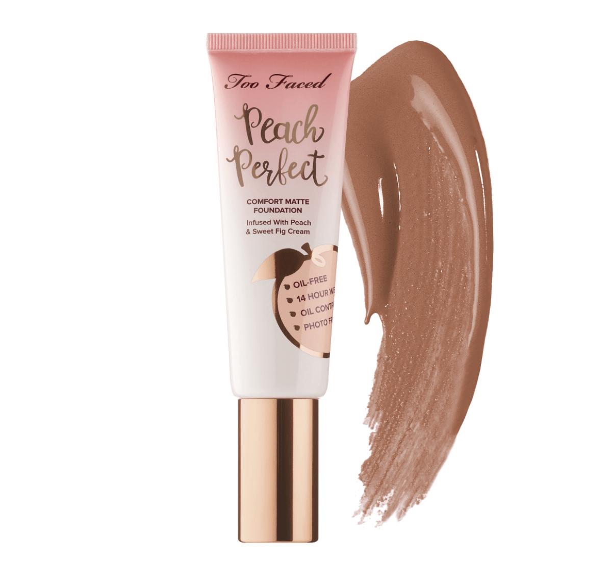 Too Faced Peach Perfect Comfort Matte Foundation Sable