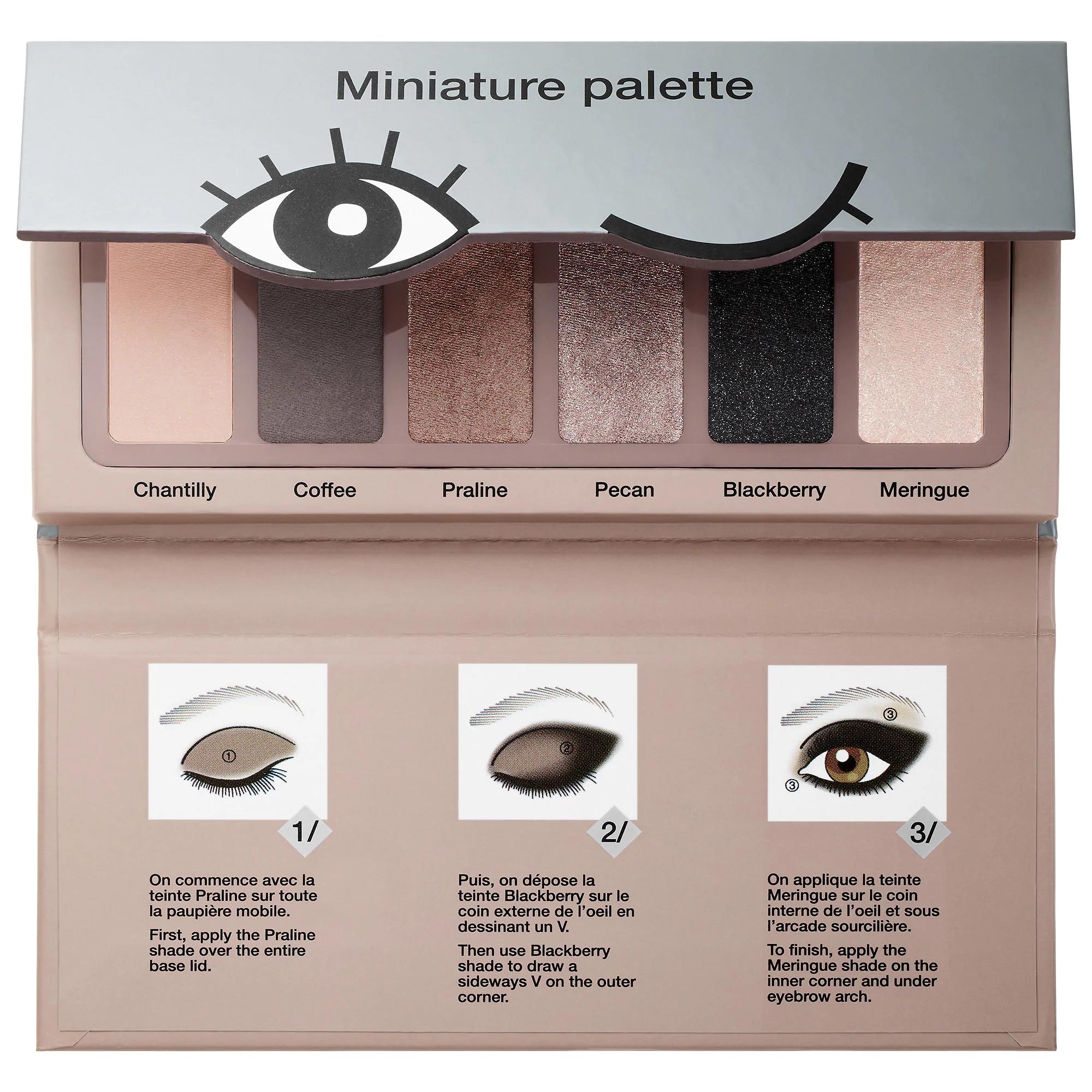 Sephora Miniature Eyeshadow Palette Nougat Shades