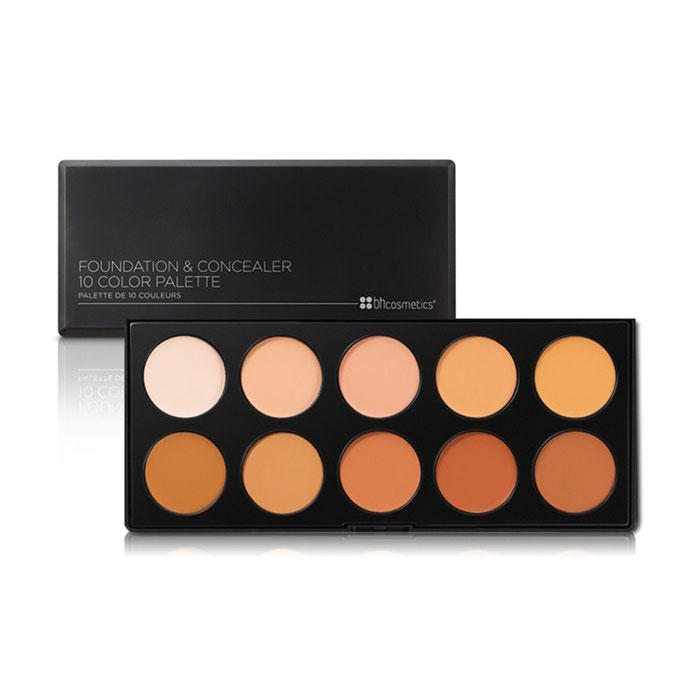 BH Cosmetics Foundation & Concealer 10 Color Palette