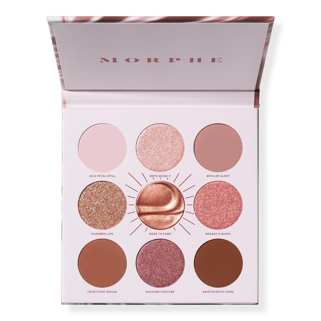 Morphe Rich & Foiled Eyeshadow Palette Rose To Fame