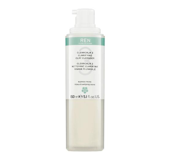 REN ClearCalm 3 Clarifying Clay Cleanser Travel 15ml