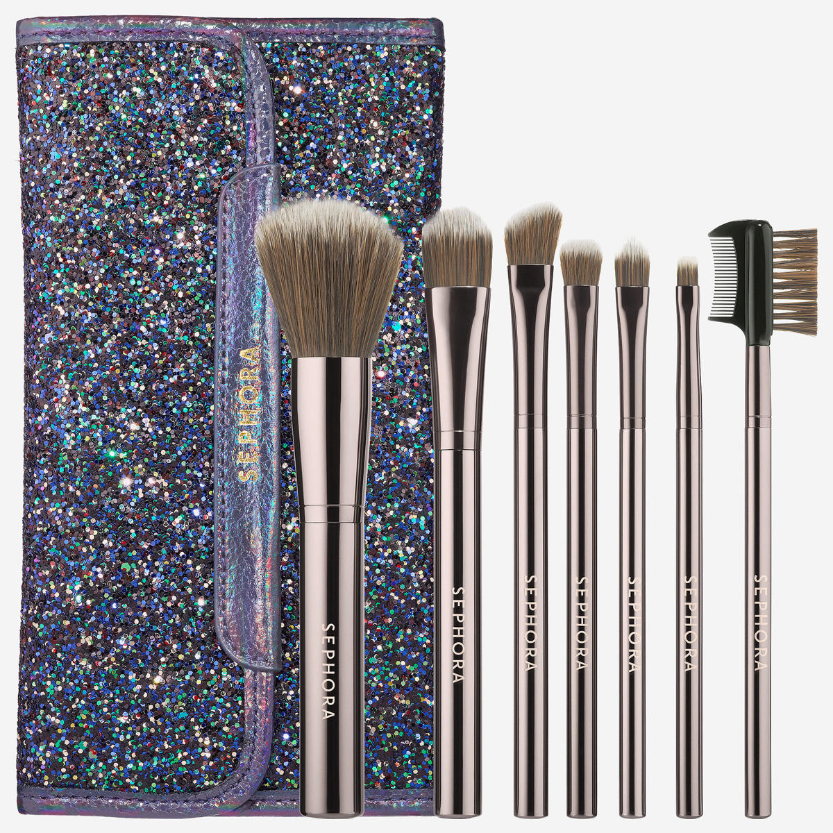 Sephora Dark Rainbow Antibacterial Brush Set