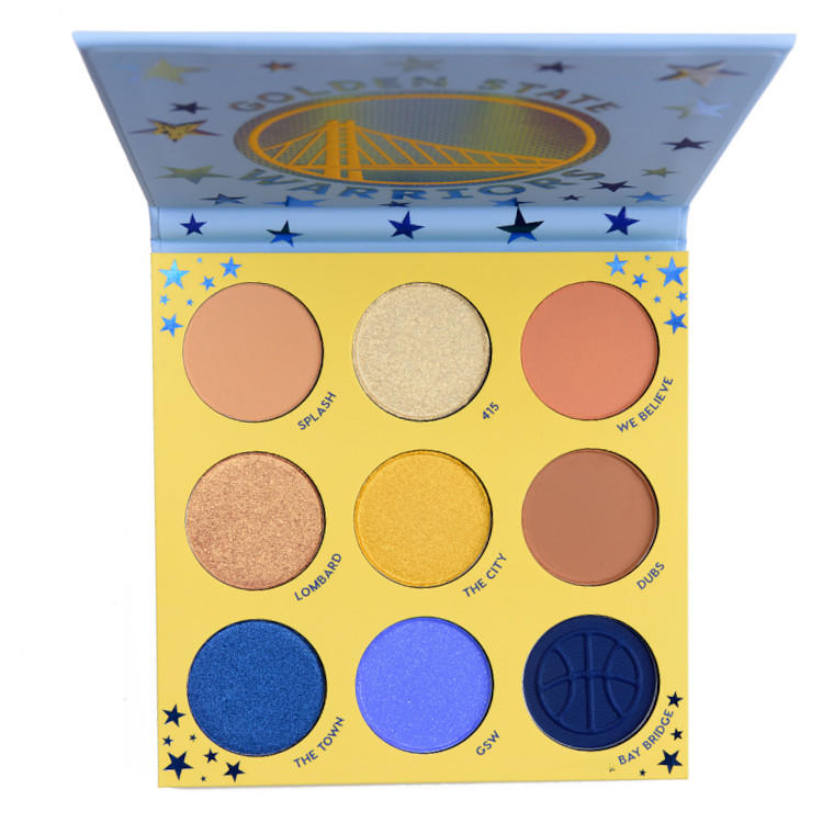 ColourPop x NBA Eyeshadow Palette Golden State Warriors