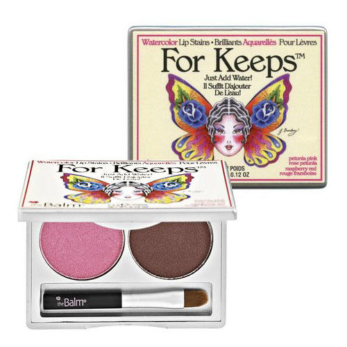 The Balm For Keeps Watercolor Lip Stains Petunia Pink/Raspberry Red