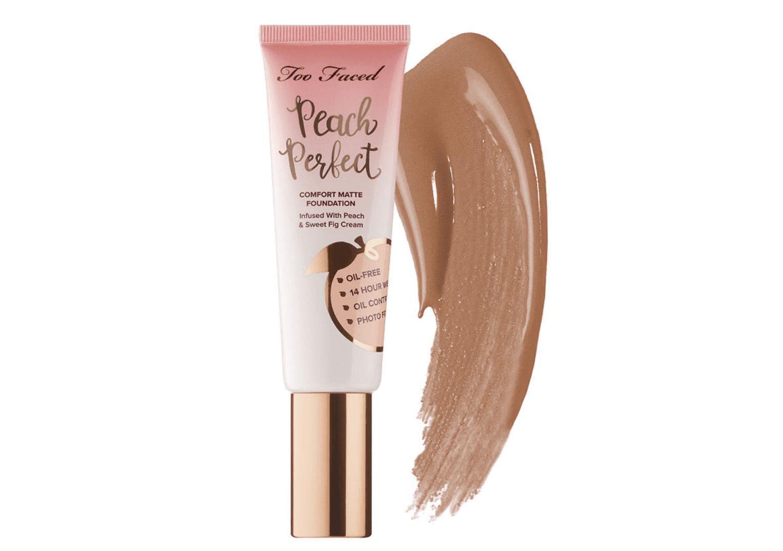 Too Faced Peach Perfect Comfort Matte Foundation Chai