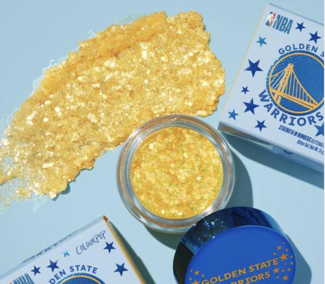 Colourpop x NBA GOLDEN STATE WARRIORS Glitterally Obsessed Glitter Gel Strength In Numbers Limited Ed. #3