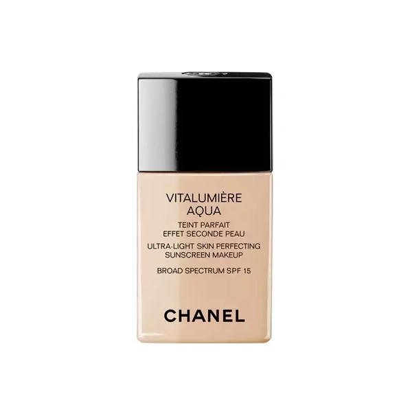 Chanel Vitalumiere Aqua Skin Perfecting Sunscreen Makeup Beige Rose BR10