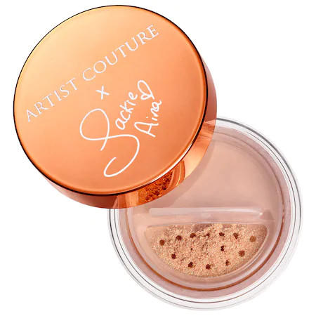 Artist Couture x Jackie Aina Diamond Glow Powder La Peach