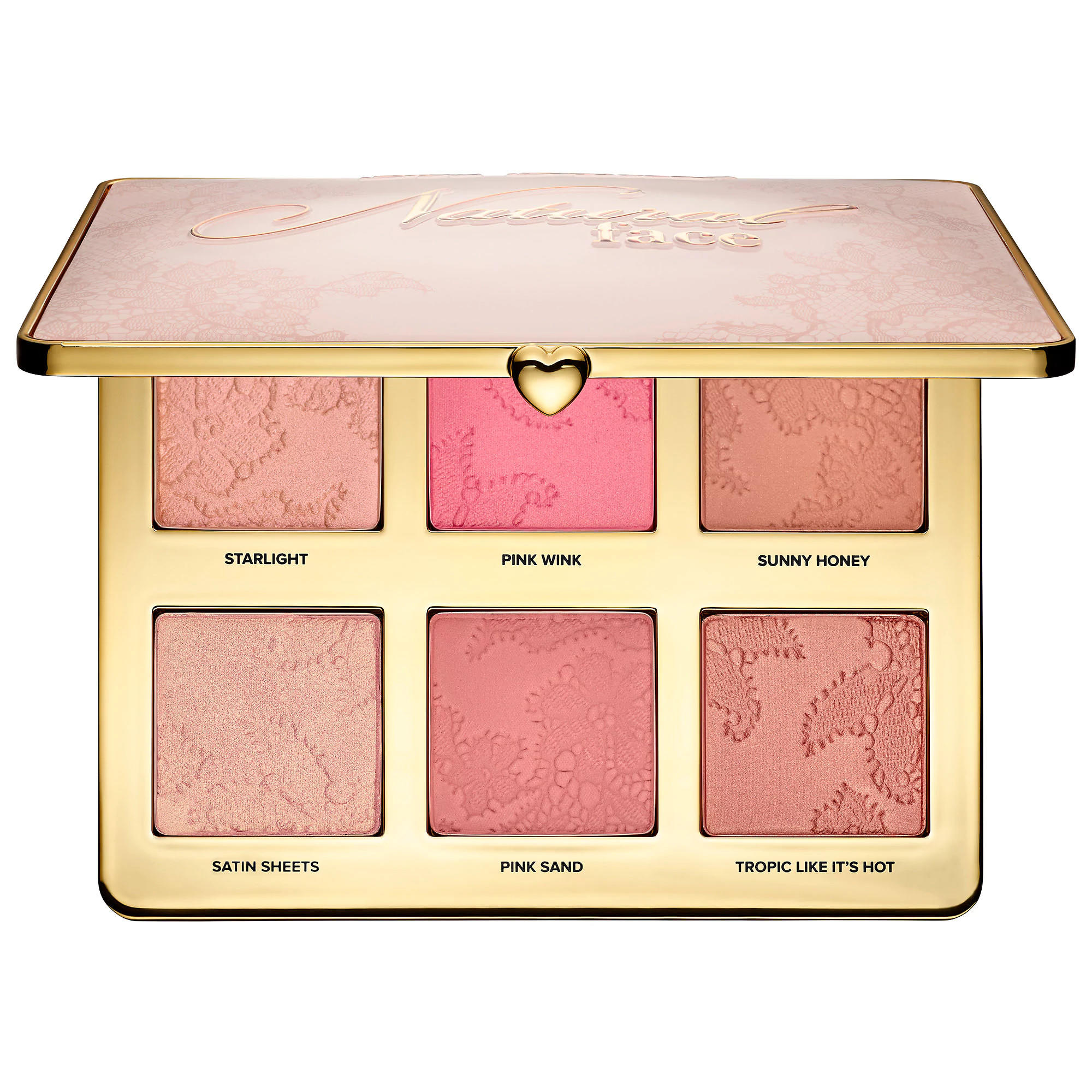 Too Faced Highlight, Blush, And Bronzing Veil Natural Face Palette