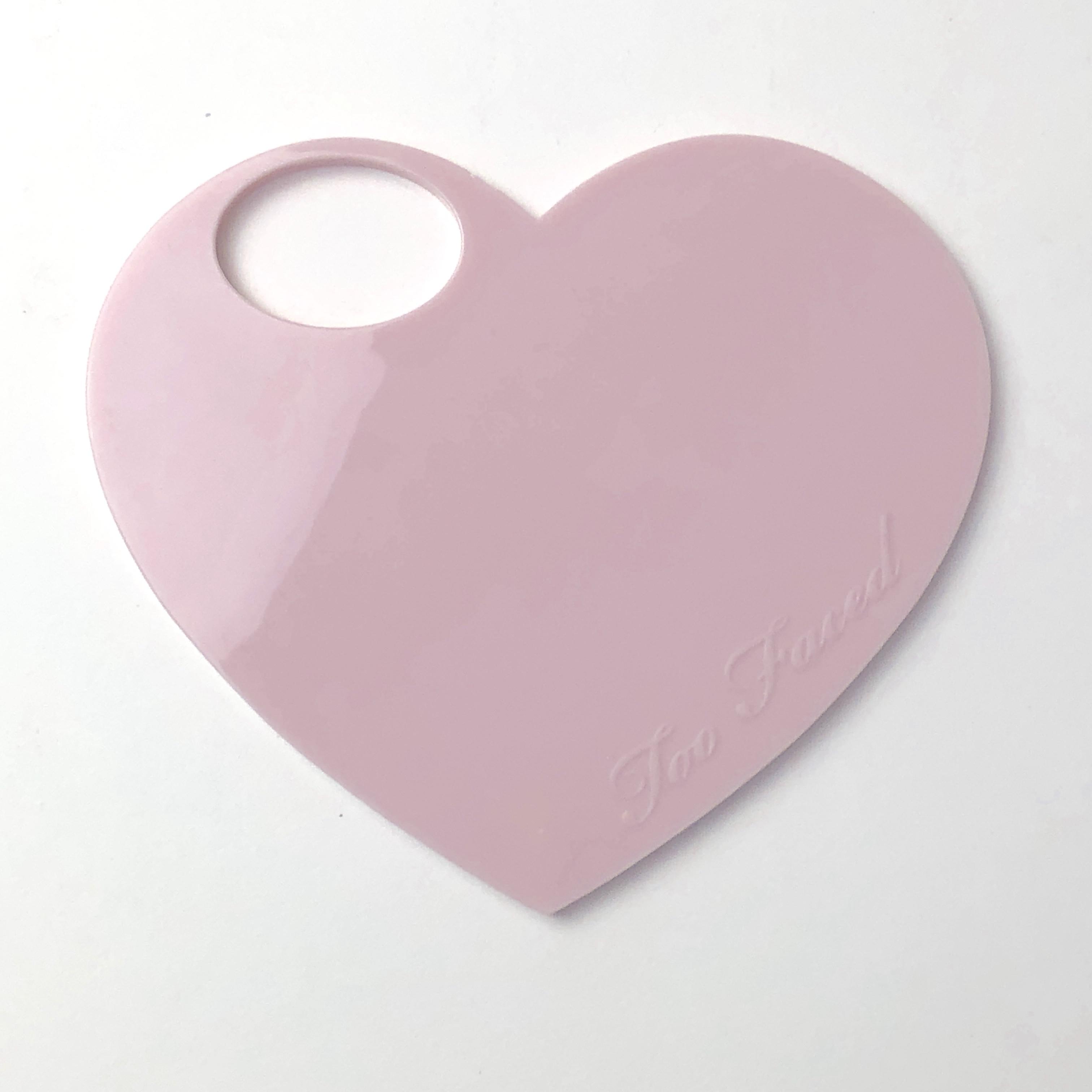 Too Faced Light Pink Heart Mixing Palette