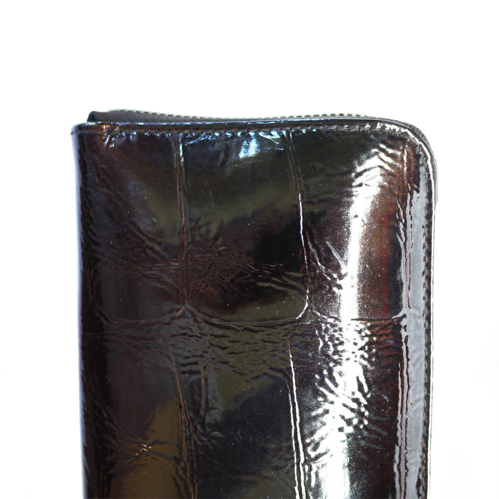 Laura Mercier RedBrown Snakeskin Makeup Bag #1