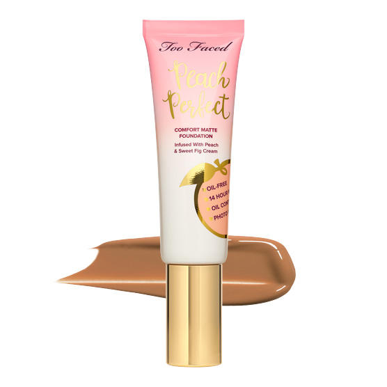 Too Faced Peach Perfect Comfort Matte Foundation Honey