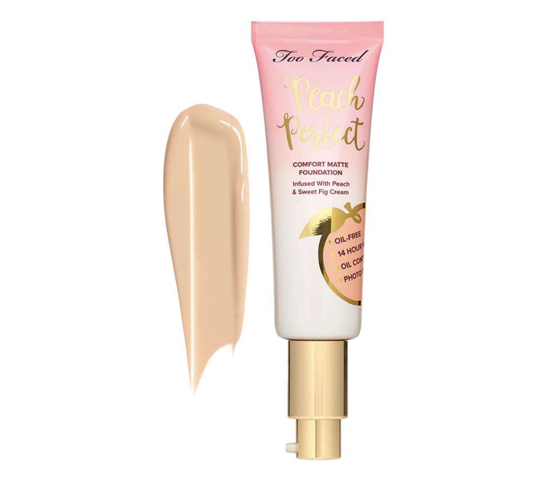 Too Faced Peach Perfect Comfort Matte Foundation Shortbread