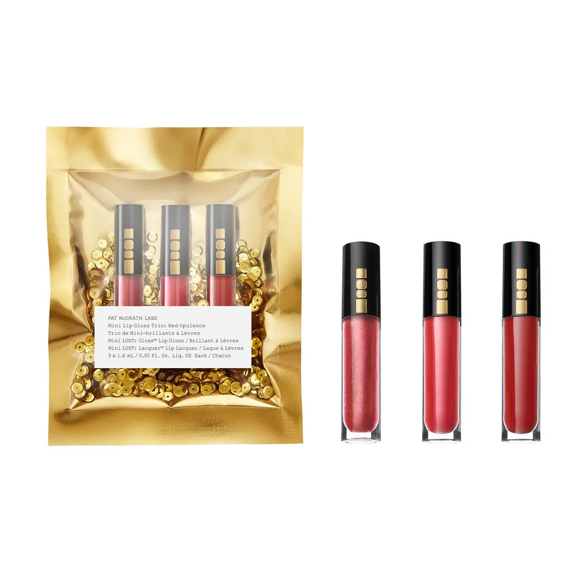 Pat McGrath Labs Mini Lip Gloss Trio: Red Opulence