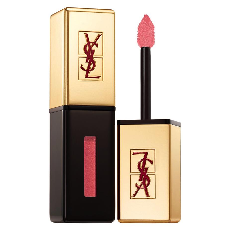 YSL Glossy Stain Lip Color Corail Hold Up 105