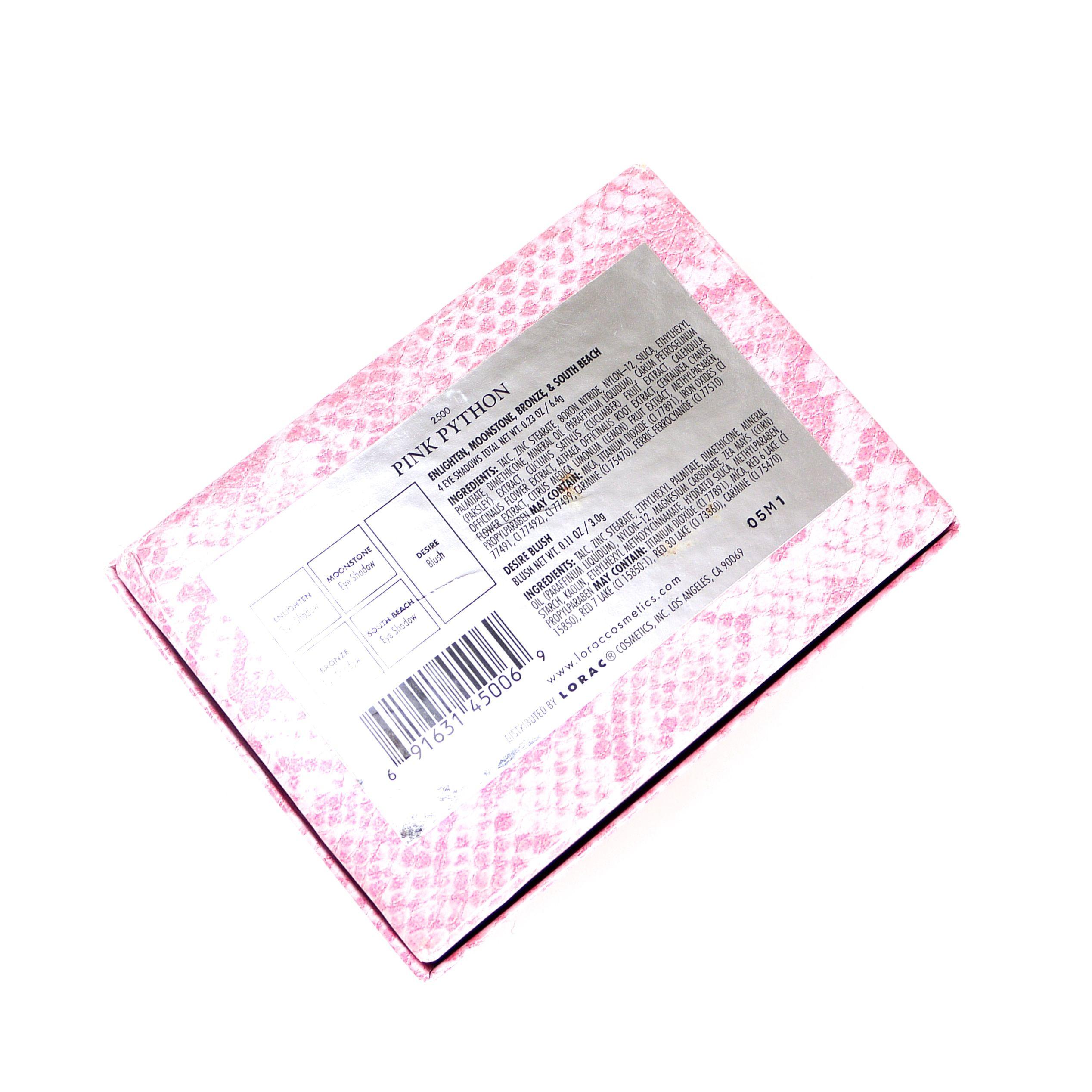 LORAC Eye & Cheek Pink Python Palette #3
