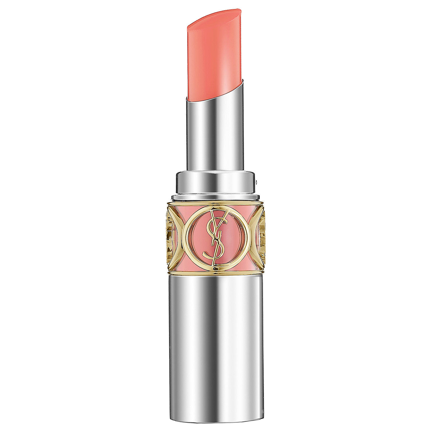 YSL Volupte Sheer Candy Lipstick Dewy Papaya 2