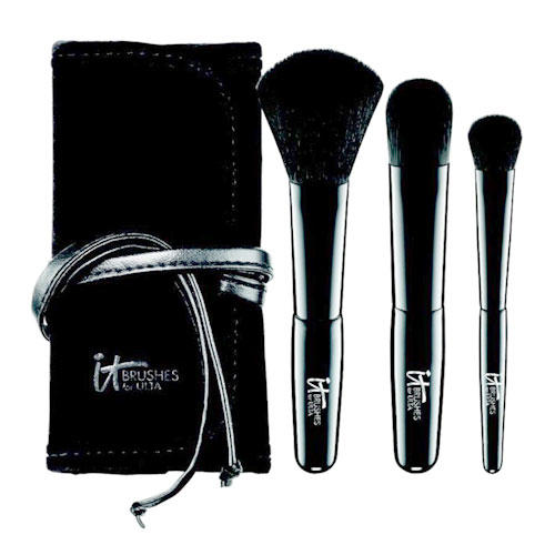 IT Cosmetics Experience Velvet Luxe On-The-Go 3-Piece Travel Brush Set