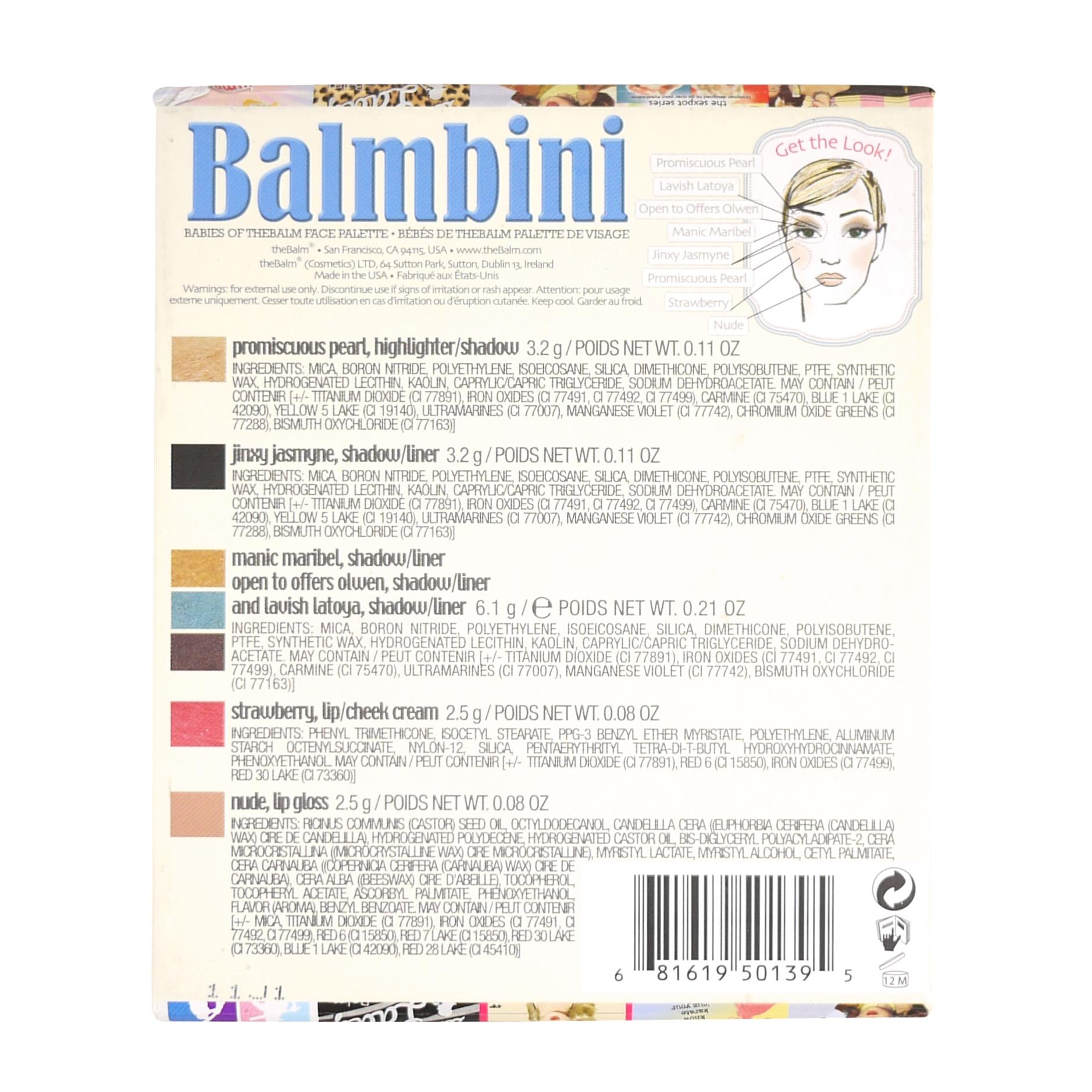 the Balm Eye Lip Face Palette Balmbini #1