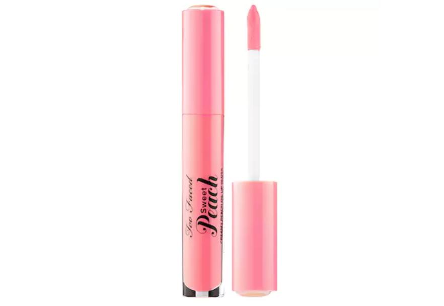 Too Faced Sweet Peach Creamy Peach Oil Lip Gloss Pure Peach