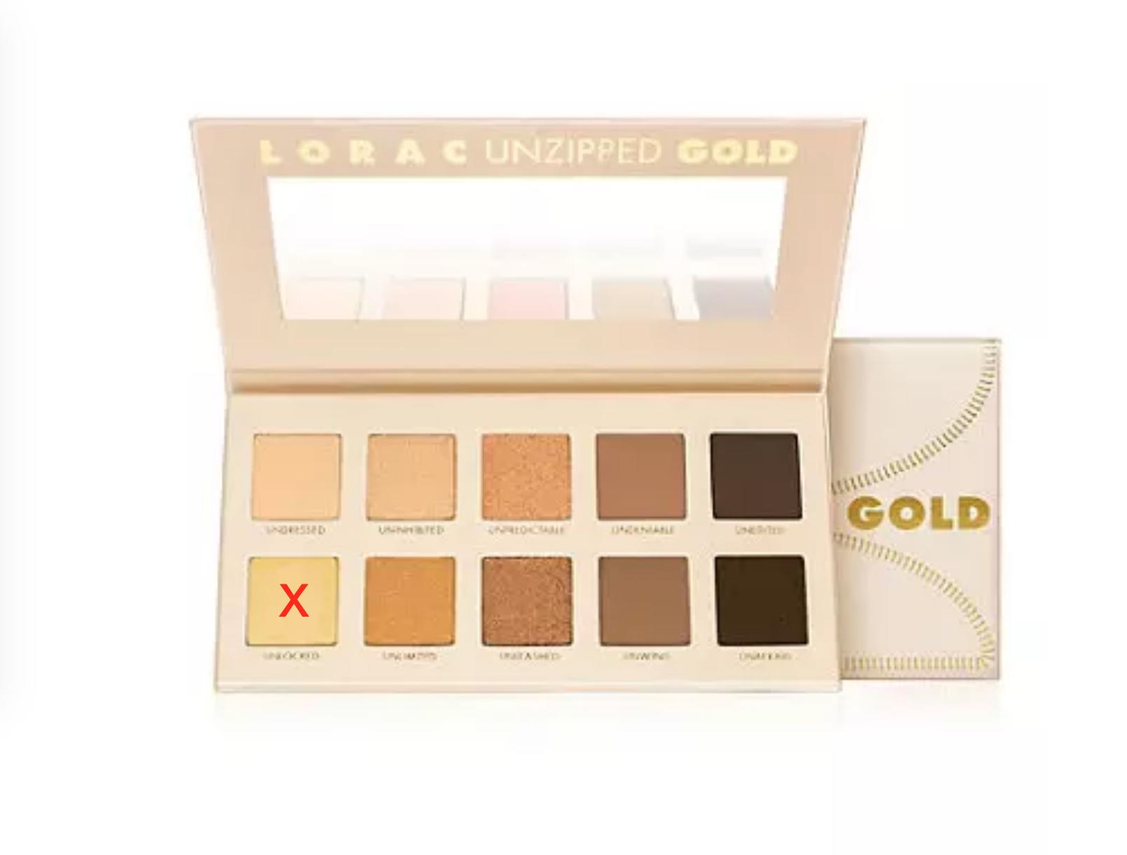 LORAC Unzipped Gold Palette (without unlocked)