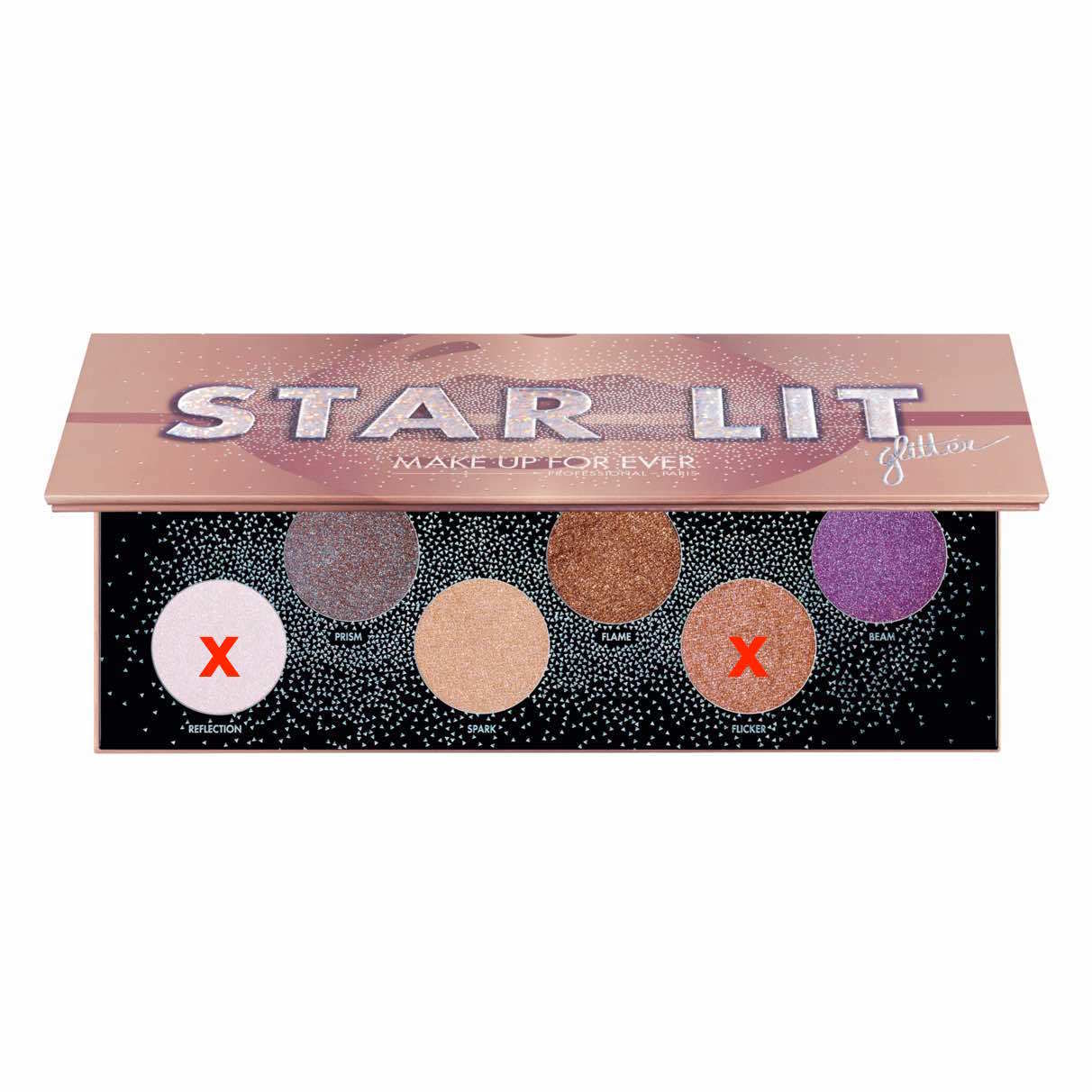 Makeup Forever Star Lit Glitter Palette (without reflection and flicker)