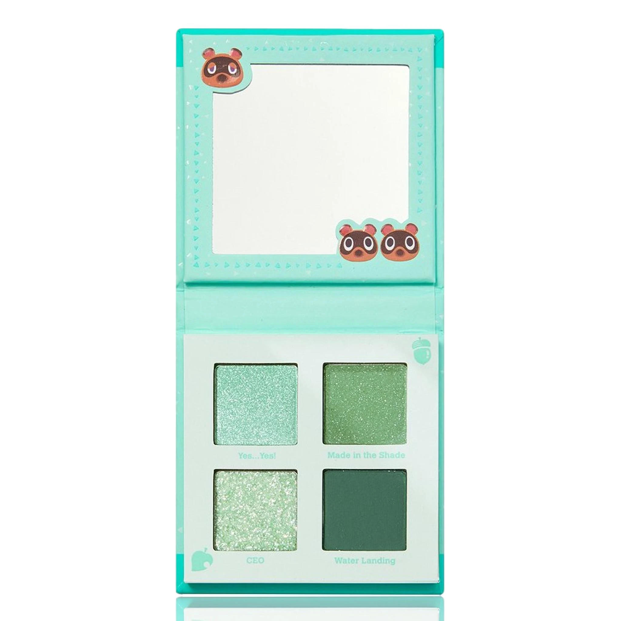 ColourPop x Animal Crossing Pressed Powder Palette Nook Inc.