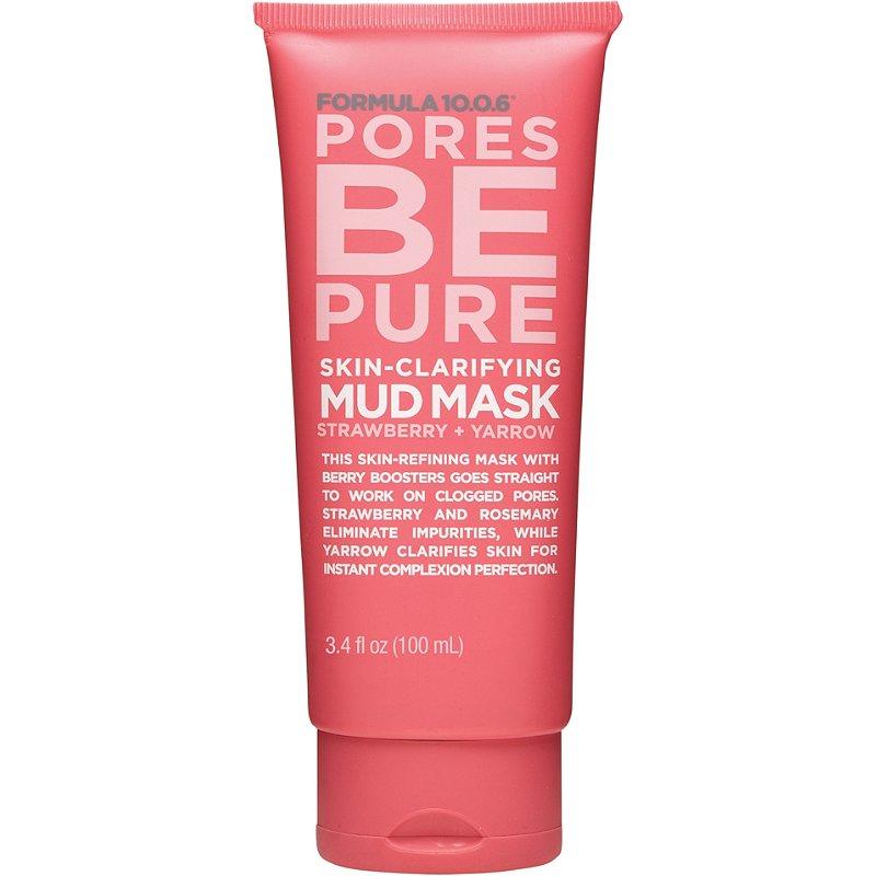 Formula 10.0.6 Pores Be Pure Skin-Clarifying Mud Mask Strawberry+Yarrow Travel