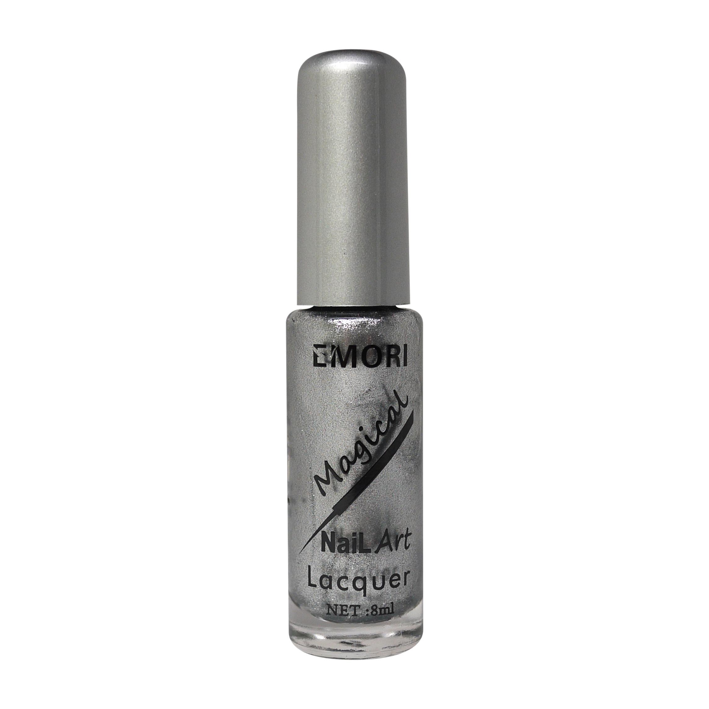Emori Nail Art Lacquer Silver