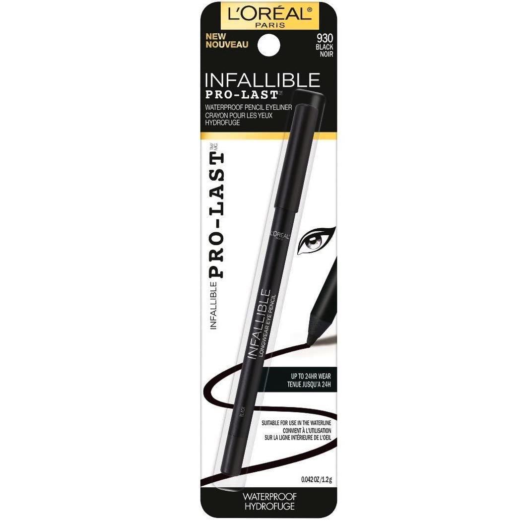 L'Oreal Paris Infallible Pro-Last Longwear Eye Pencil Black Mini