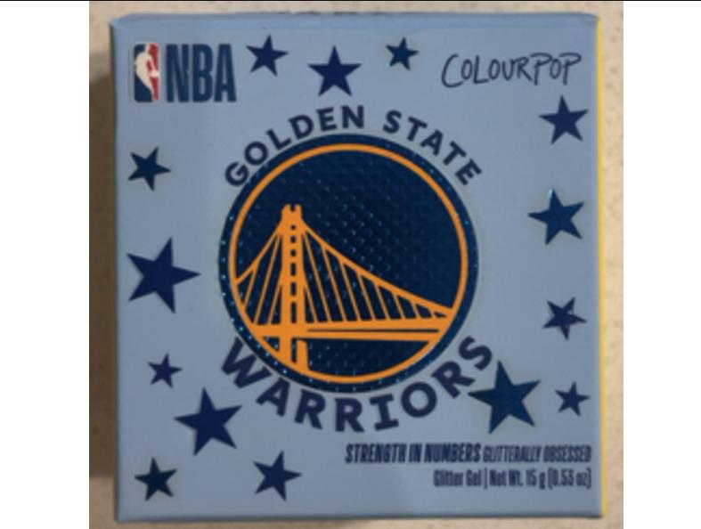 Colourpop x NBA GOLDEN STATE WARRIORS Glitterally Obsessed Glitter Gel Strength In Numbers Limited Ed. #1