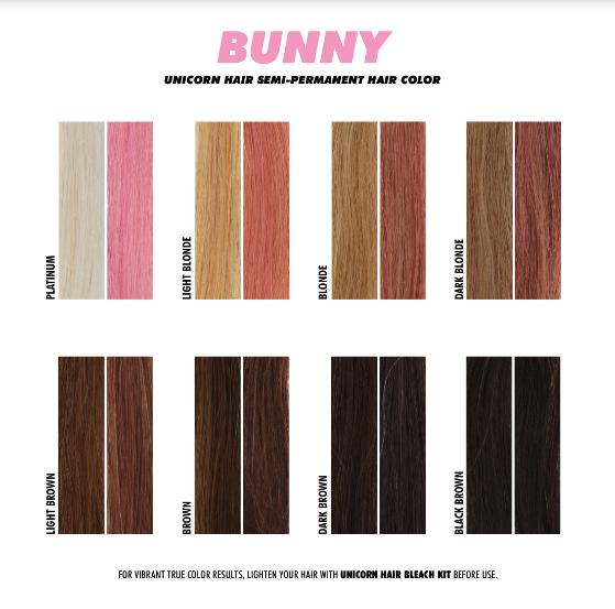 Lime Crime Unicorn Semi-Permanent Hair Color Sample Bunny #1