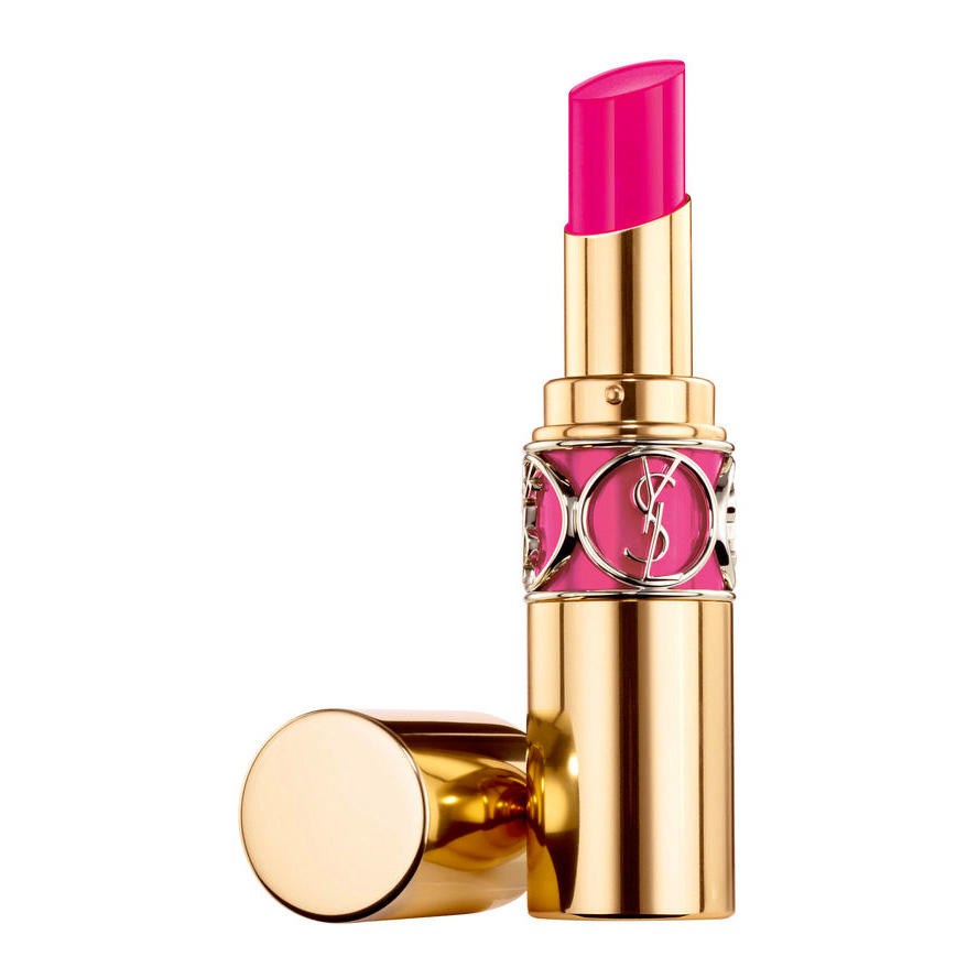 YSL Rouge Volupte Shine Lipstick Fuchsia Stiletto 50