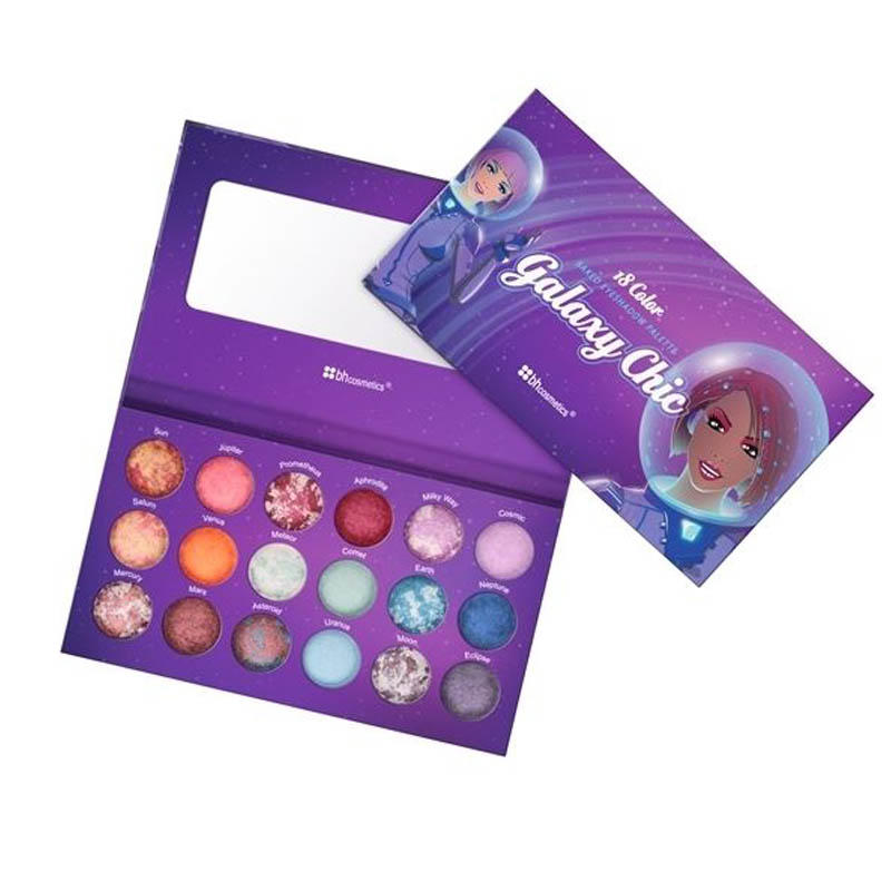 BH Cosmetics 18 Color Baked Eyeshadow Palette Galaxy Chic