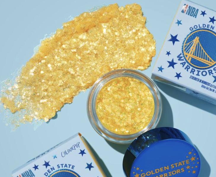 Colourpop x NBA GOLDEN STATE WARRIORS Glitterally Obsessed Glitter Gel Strength In Numbers Limited Ed. #4