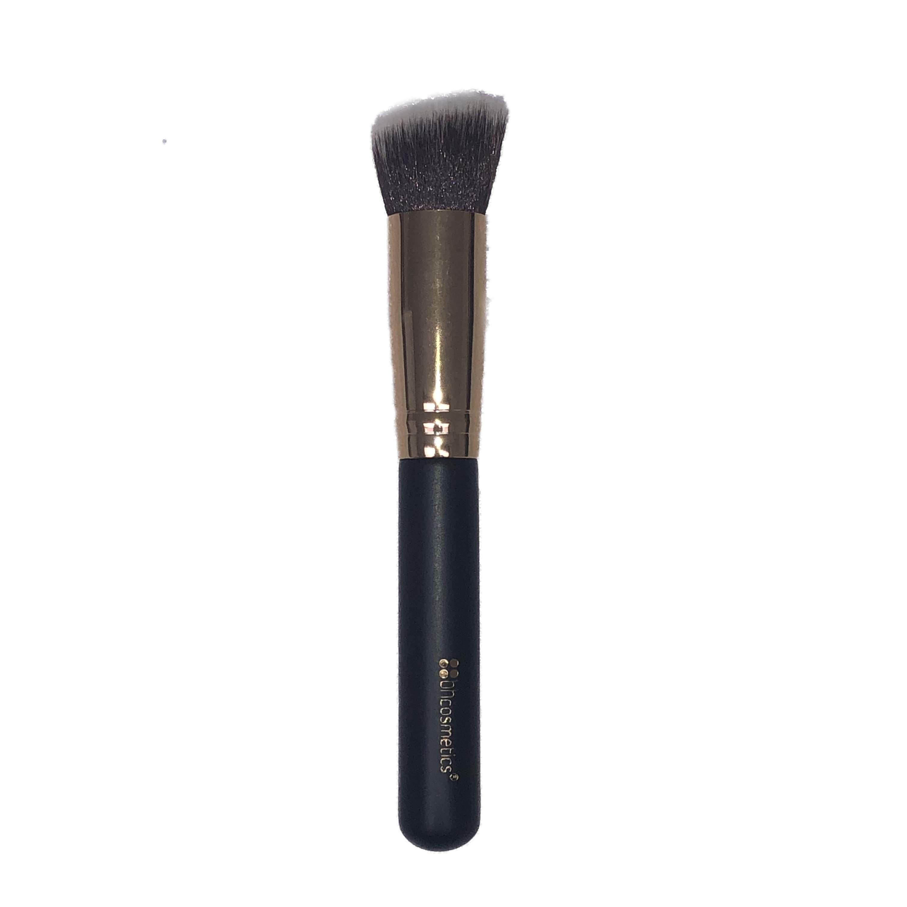 BH Cosmetics Fluffy Angled Duo-Fibre Face Brush Black